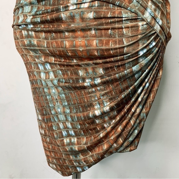 Torn by Ronny Kobo Women's Bodycon One Shoulder Multicolor Bodycon Dress Size XS - Picture 12 of 13